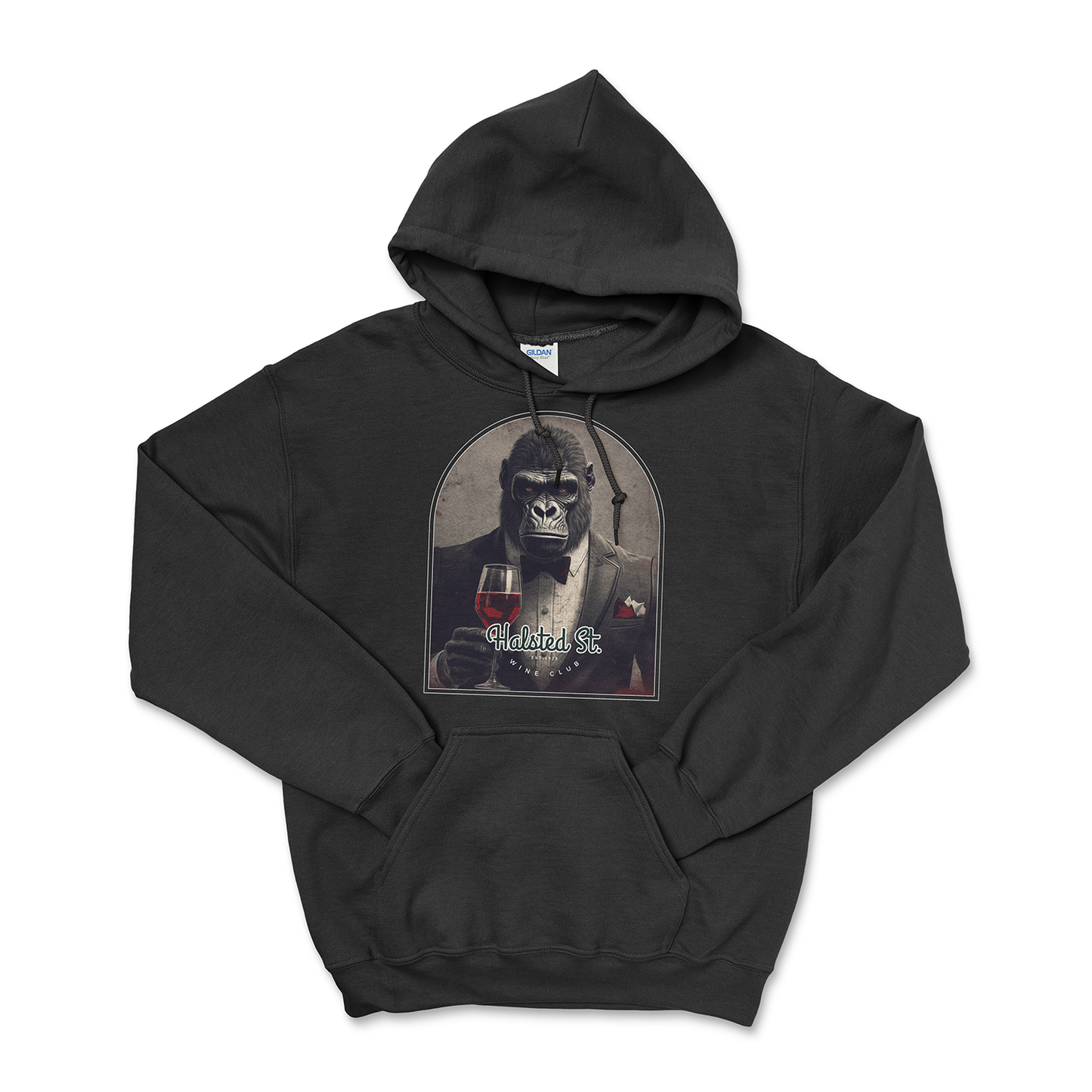 Halsted Street Hoodie - Black / Small