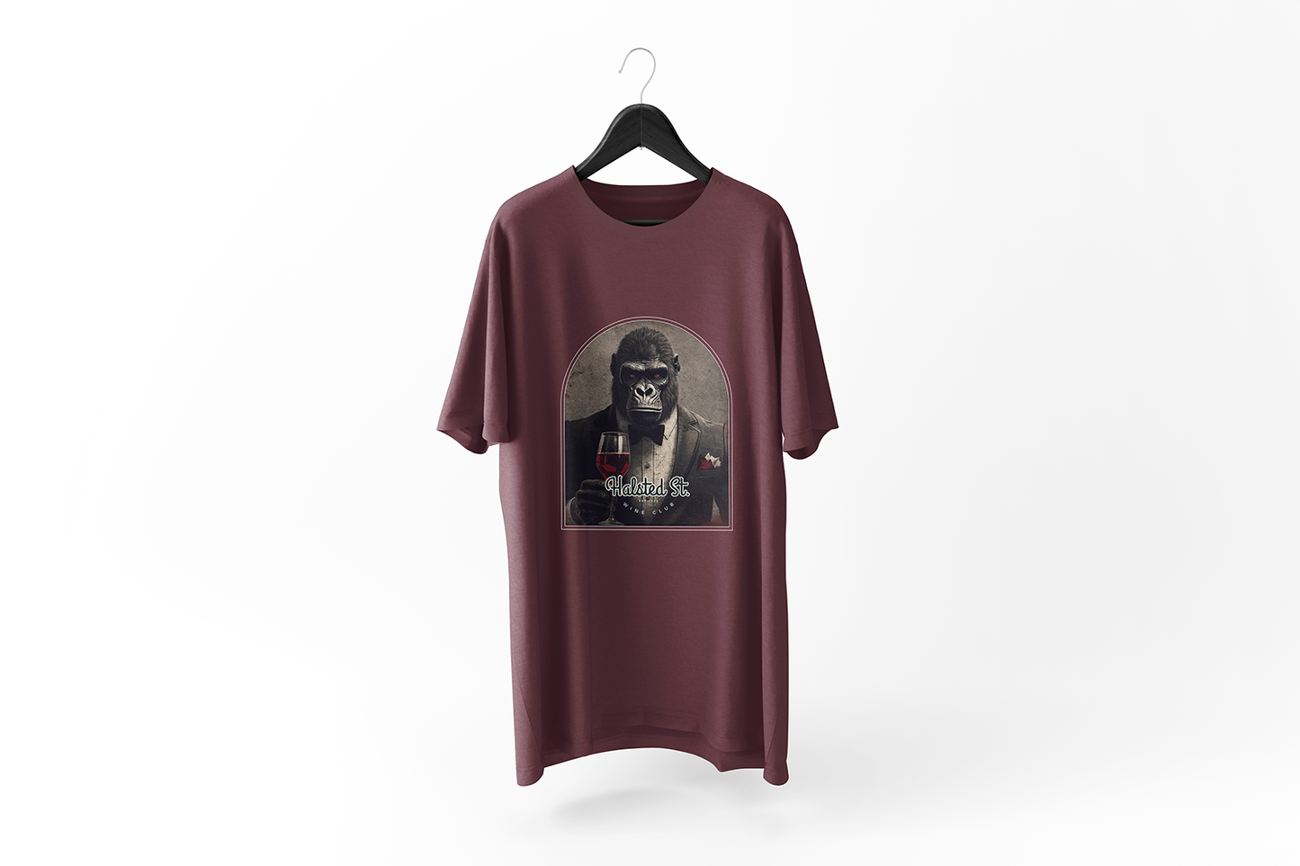 Halsted Street T-Shirt - Burgundy / Small