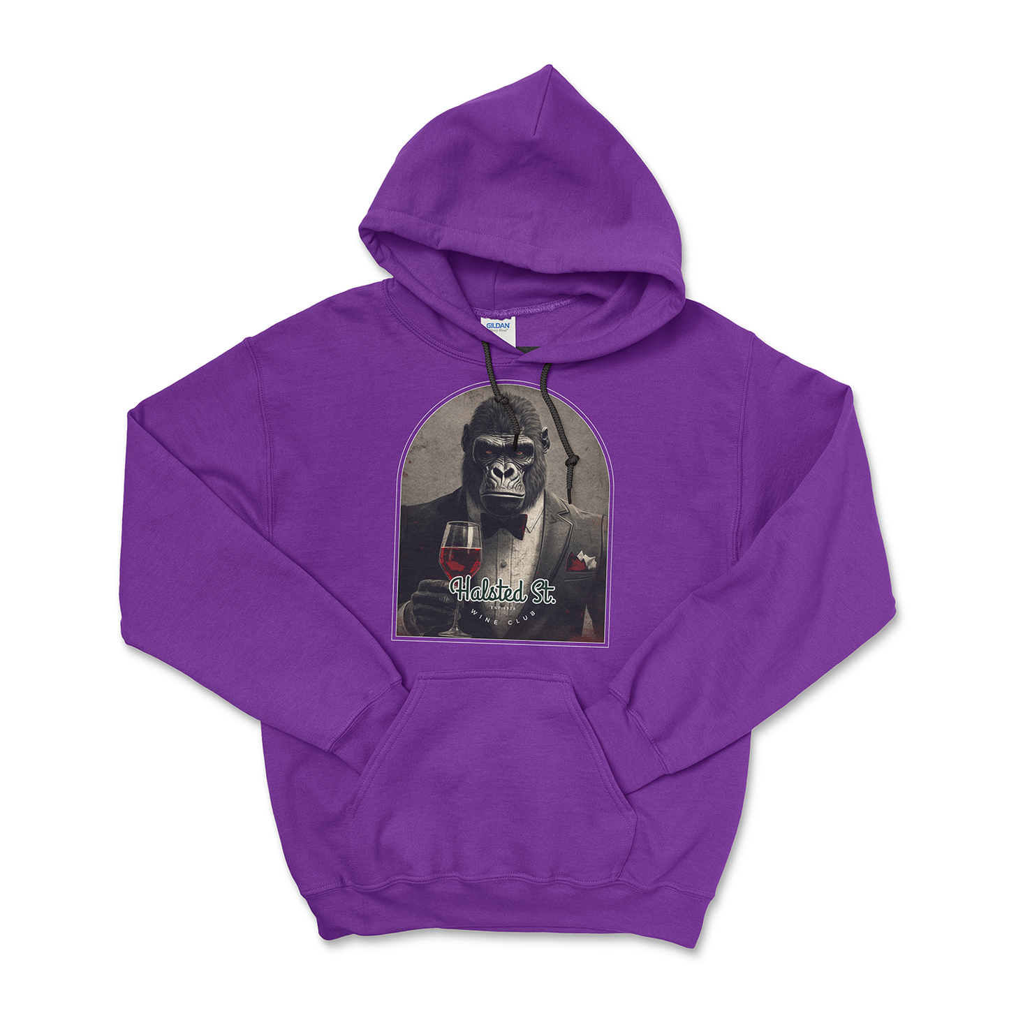 Halsted Street Hoodie - Purple / Small